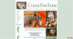 Desktop Screenshot of cedarfenfarm.com