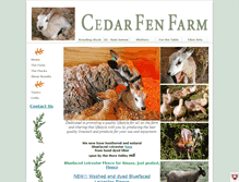 Tablet Screenshot of cedarfenfarm.com